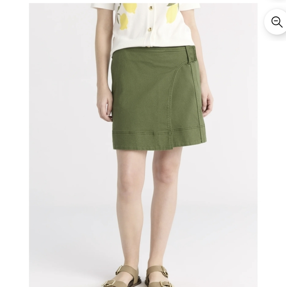 Olive Green Women's Skirt - Picture 2 of 8